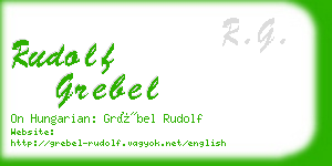 rudolf grebel business card